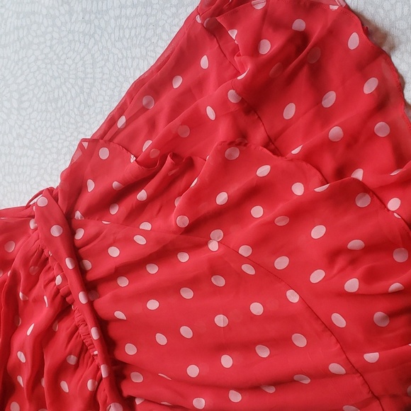 Francesca's Mi Ami Red and White Polka-dot Dress Size XXS - NWT - Picture 10 of 12